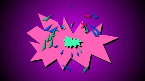 Comic book boom explosion Illustrazione stock