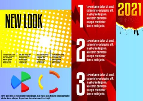 Comic book business presentation template. Vector graphic for company present Stockillustratie