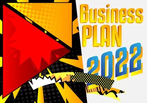 Comic book business presentation template. Vector graphic for company present Stock Illustration