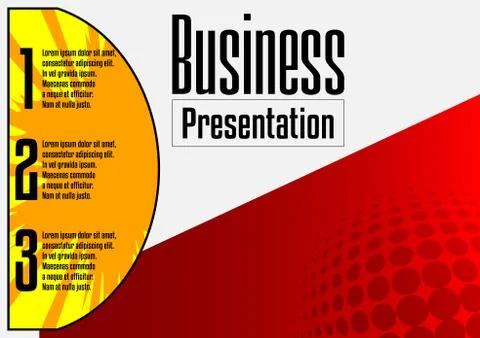 Comic book business presentation template. Vector graphic for company present Stock Illustration