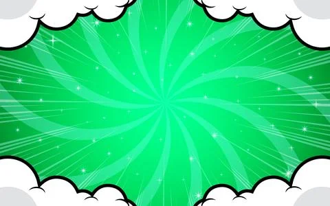 Comic book cartoon with cloud illustration Stock Illustration
