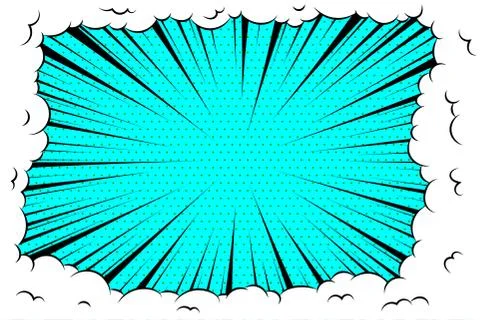 Comic book cartoon speech bubble for text Stock Illustration