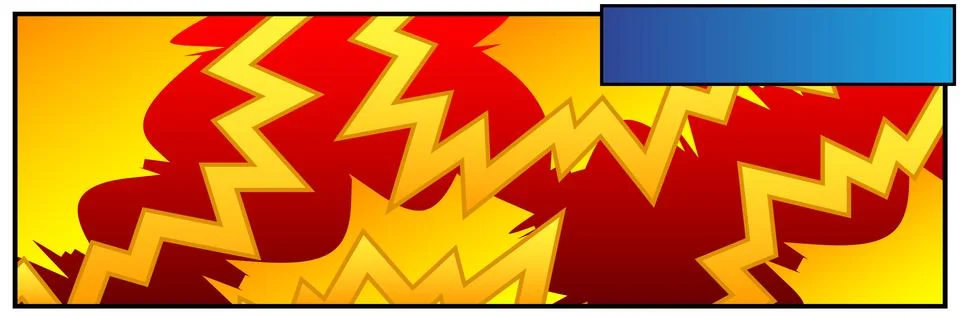 Comic book colored background for banner. Vector cartoon illustration. Comics Stock Illustration