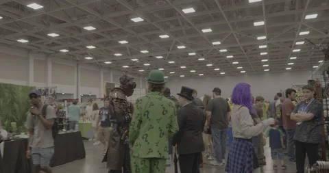 Comic Book Convention Cosplay Video stock 168113145