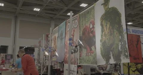 Comic Book Convention Stock Footage 168113167
