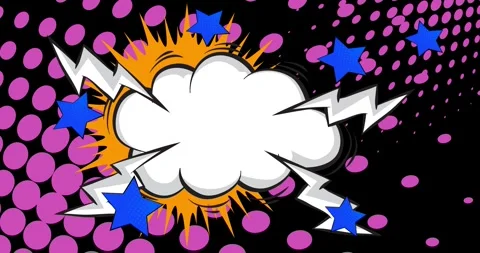 Comic book cool wallpaper Stock Footage 274689000