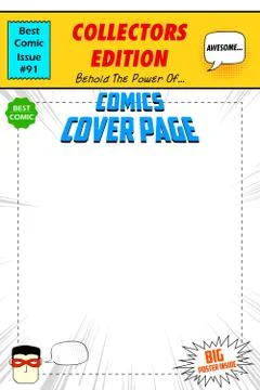 Comic Book Cover Stock Illustration