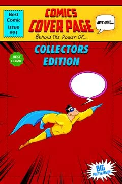 Comic Book Cover Stock Illustration