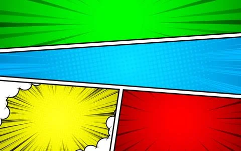 Comic book. Cute cartoon explosion, and graphic conversation elements vecto.. 스톡 일러스트