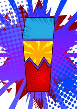 Comic book design background. Cartoon illustration. Vector comics elements fi Stock Illustration