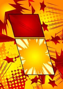 Comic book design background. Cartoon illustration. Vector comics elements fi Stockillustratie