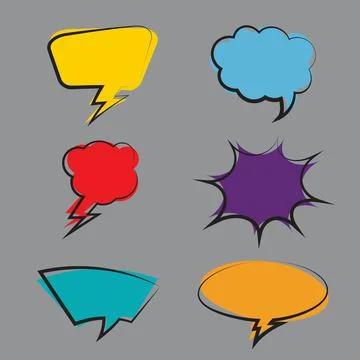 Comic Book  Design Element Vector Stock-Illustration