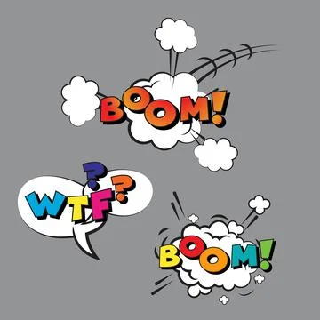 Comic Book  Design Element Vector Illustrazione stock