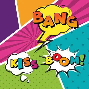 Comic Book  Design Element Vector Illustrazione stock