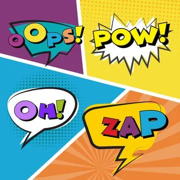 Comic Book  Design Element Vector Stock-Illustration