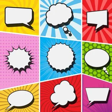 Comic Book  Design Element Vector Stock-Illustration