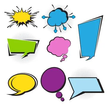 Comic Book  Design Element Vector Stock Illustration