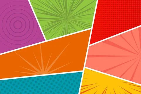 Comic Book  Design Element Vector Stock Illustration