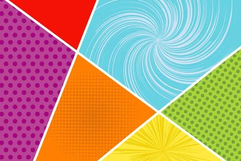 Comic Book  Design Element Vector Illustrazione stock