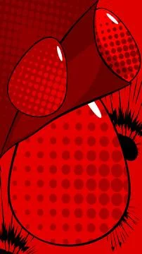 Comic Book Easter background with red eggs and background. Comics abstract .. Illustrazione stock