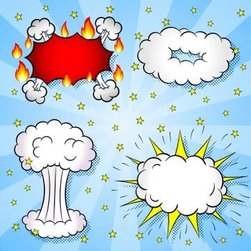 Comic book elements イラスト素材