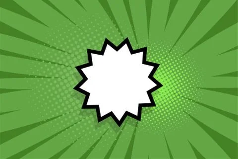 Comic book empty speech bubble pop art Stock Illustration