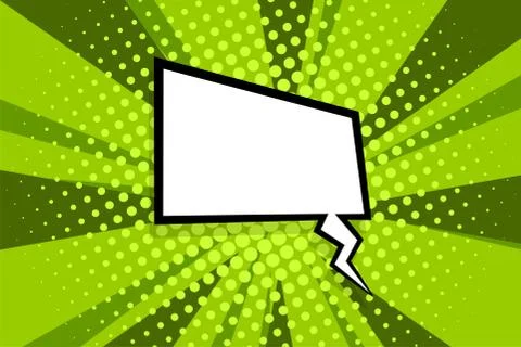 Comic book empty speech bubble pop art Stock Illustration