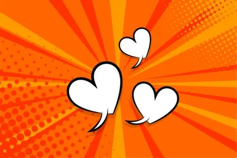 Comic book empty speech bubble pop art Stock Illustration