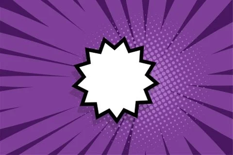 Comic book empty speech bubble pop art Stock Illustration