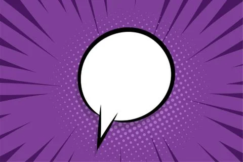 Comic book empty speech bubble pop art Illustrazione stock