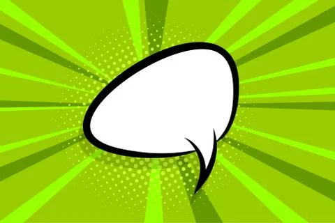 Comic book empty speech bubble Stock Illustration