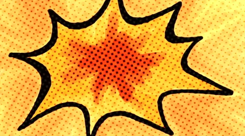 Comic book explosion animation. Vídeos de archivo 46510960