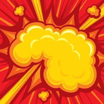 Comic Book Explosion Background Stock Illustration