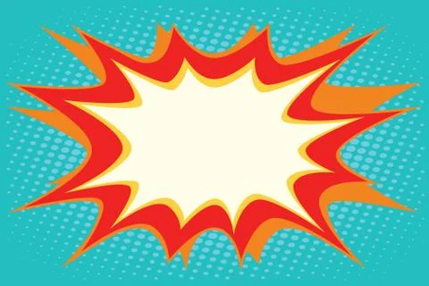 Comic book explosion bubble dynamic 스톡 일러스트