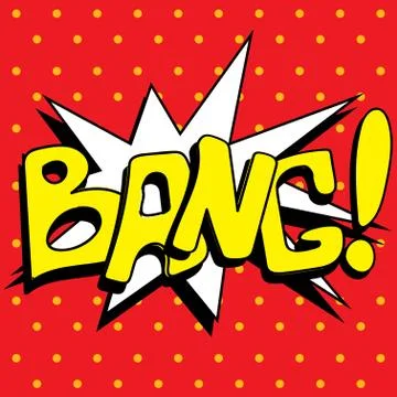 Comic book explosion buble, vector , bang Illustrazione stock
