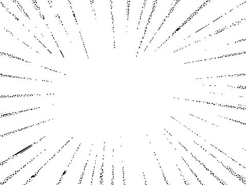 Comic book explosion effect on transparent background. High speed mockup with Stock Illustration