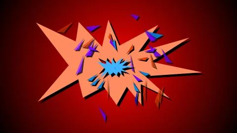 Comic book explosion Illustrazione stock