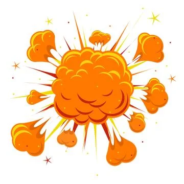 Comic book explosion Illustrazione stock