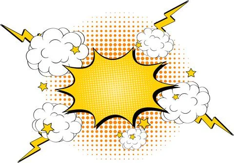 Comic Book Explosion Illustration Stock Illustration