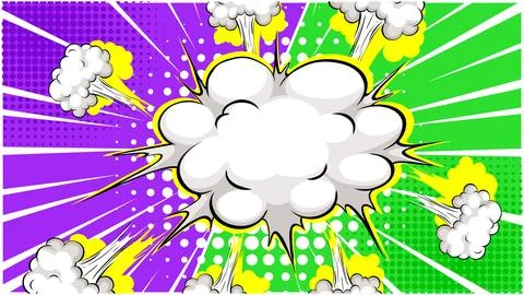 Comic Book Explosion Illustration Stock Illustration