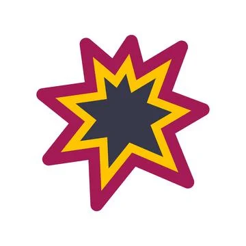 Comic book explosion or bang burst effect イラスト素材