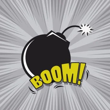 Comic book explosion pop art cartoon Illustrazione stock