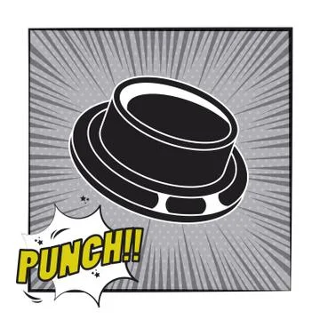 Comic book explosion pop art cartoon in black and white Illustrazione stock
