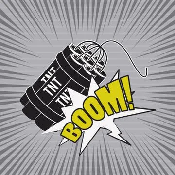 Comic book explosion pop art cartoon Illustrazione stock