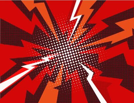 Comic book explosion ray background vector illustration Stock Illustration