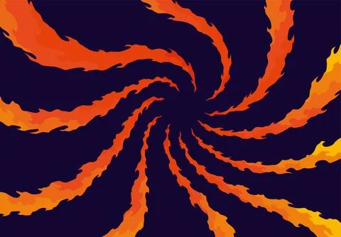 Comic book flame background. Cartoon explosion element. Boom cloud and flame Stock Illustration