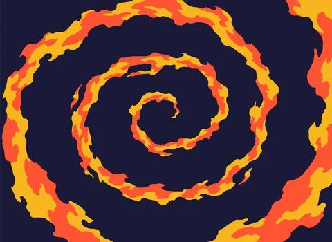 Comic book flame background. Cartoon explosion element. Boom cloud and flame Stock Illustration