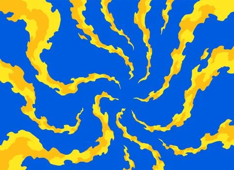 Comic book flame background. Cartoon explosion element. Boom cloud and flame Stock Illustration