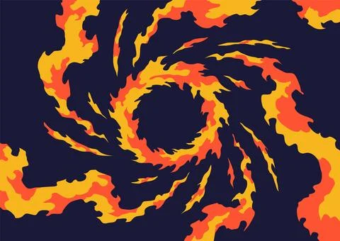 Comic book flame background. Cartoon explosion element. Boom cloud and flame Stock Illustration