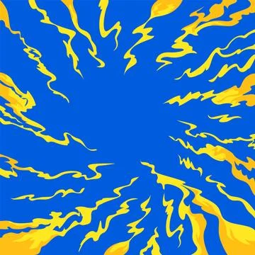 Comic book flame background. Cartoon explosion element. Boom cloud and flame Stock Illustration